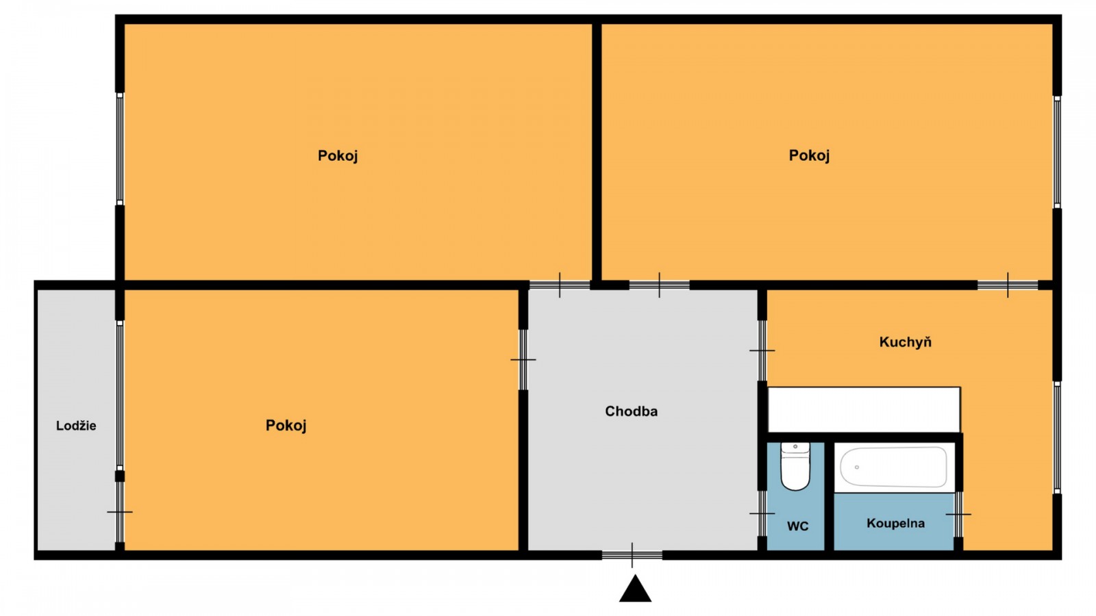 Prodej bytu 3+1/L, OV, 80 m2, Praha 4, Seidlova, Praha 12 - Kamýk