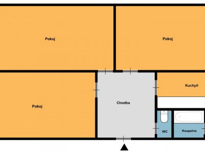 Prodej byt 3+1/L, 80m2, OV, Seidlova ul.